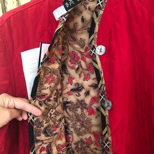 Quilted reversible jacket silk kimono barn jacket red size smal…
